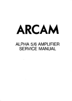 Arcam ALPHA-6 - Service Manual 